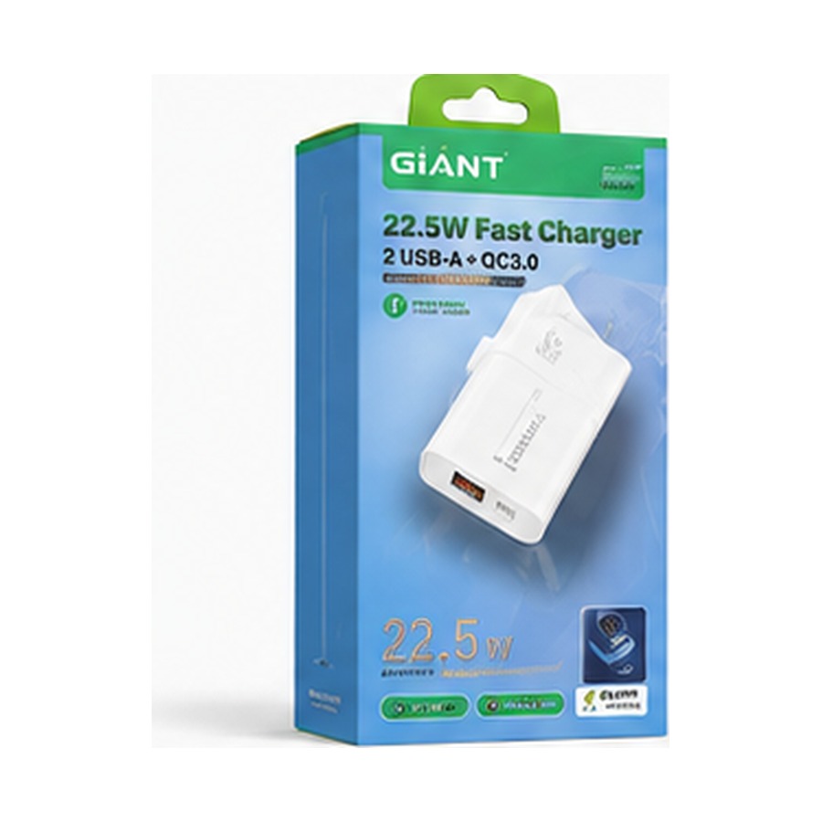 GIANT 22.5W 2-USB Fast Charger